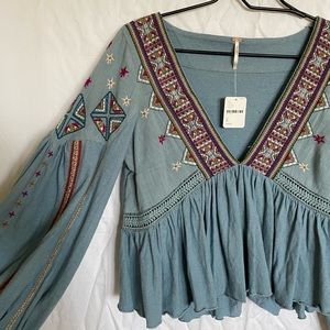 Free People Long Sleeve Blouse
